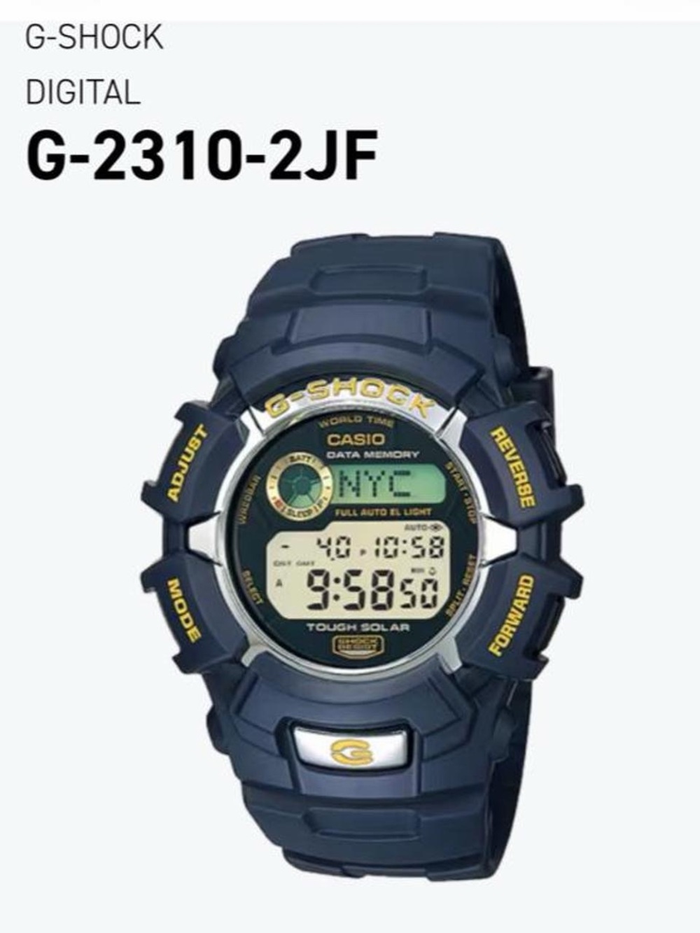 Casio G-Shock G-2310-2JF digital watch in black & navy - in great condition